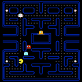 Click here to play a Flash version of the classic arcade game "Pac-Man"